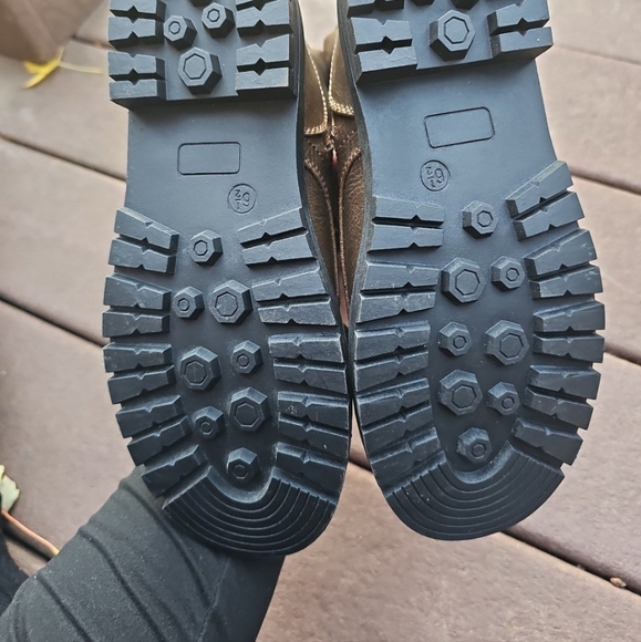 Brown combat boots - Picture 5 of 5